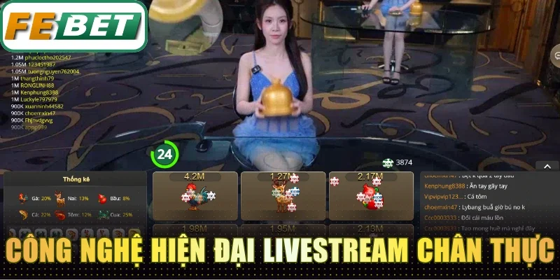 Casino Febet - Sòng Bài Trực Tuyến Đẳng Cấp Dealer Sexy 2 Công nghệ hiện đại đảm bảo livestream chân thực