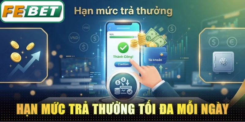 Rút Tiền Febet - Đổi Thưởng An Toàn Xét Duyệt Nhanh Chóng 5 Hạn mức trả thưởng tối đa mỗi ngày lên đến 1 tỷ