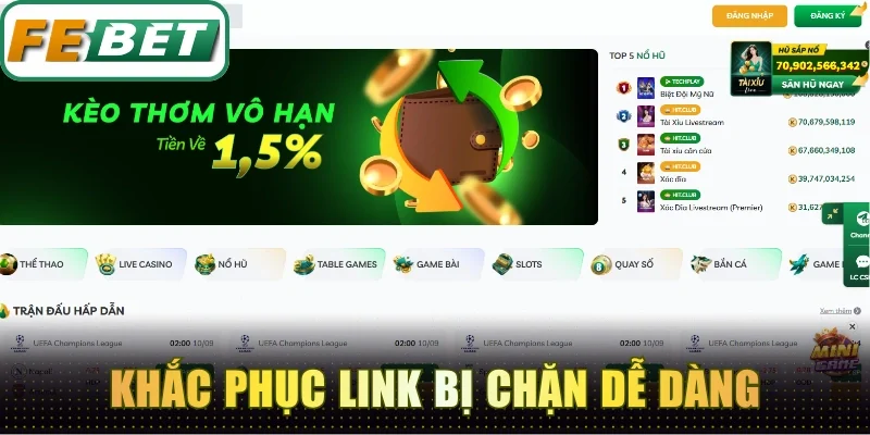 Khắc phục link bị chặn để đăng nhập chơi game dễ dàng