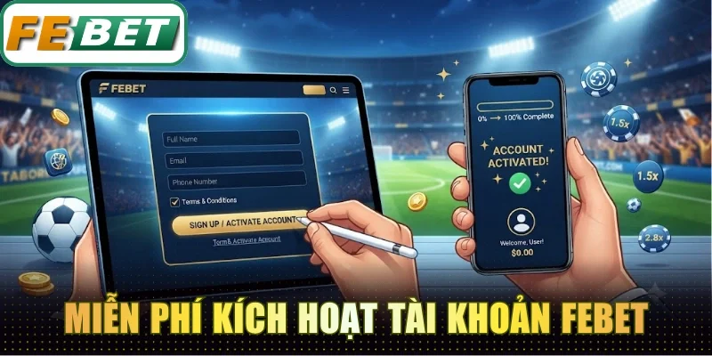 Miễn phí kích hoạt tài khoản không cần nạp tiền
