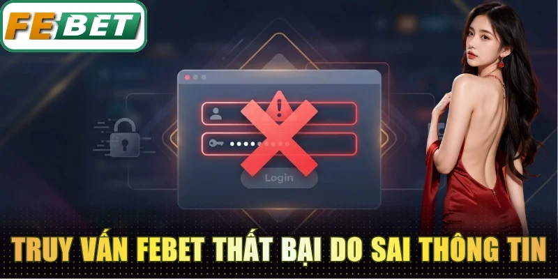 Truy vấn tài khoản thất bại do sai thông tin